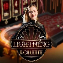 Official Live Casino logo: Lightning Roulette by Evolution at Slota Casino