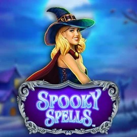 Spooky Spells slot logo by Novomatic at Slota Casino